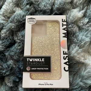 COPY - CaseMate Twinkle Gold Stardust - Glitter for the Holidays (IPhone 12 Max…